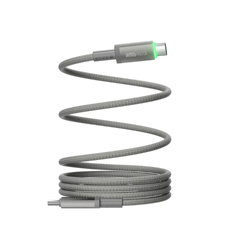 WiWU, 100W Maglink Magnetic USB-C Cable – Fast Charging, Nylon Braided with Zinc Alloy Connectors