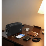 WiWU, Phantom Fingerprint Lock Pouch Pro – Secure Travel Organizer with Smart Lock & Dual-Layer Storage