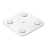 White Xiaomi body fat scale on a white background