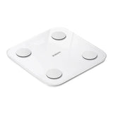 White Xiaomi body fat scale on a white background