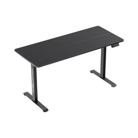 Owlotech Manager Height Adjustable Desk with Motor, 140x60cm Carbon Fiber Texture - Black