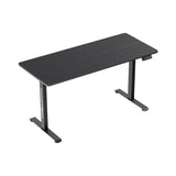 Owlotech Manager Height Adjustable Desk with Motor, 140x60cm Carbon Fiber Texture - Black