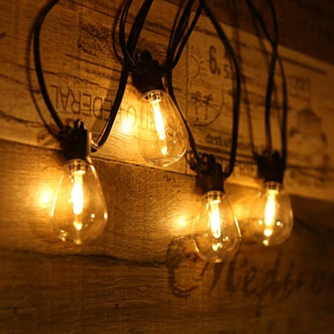 KKF Solar Powered 6.5M Flame Effect String Lights with Meteor Shower Flicker & IP44 Weather Resistance
