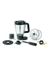 Food Processor | Double Force 3L Food Processor |8 Attachments | 2 Years Warranty 3 L 1000 W FP821827 Black / Silver