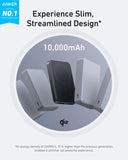 Anker MagGo Power Bank, Ultra-Slim 10,000mAh Magnetic Battery Pack - Black