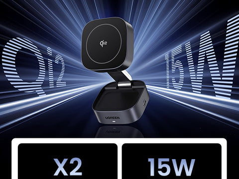 UGREEN 2-in-1 Magnetic Wireless Charger35316