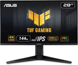 ASUS TUF 28inch,4K, HDMI 2.1, 144Hz, 1ms,Flat Gaming Monitor-VG28UQL1A