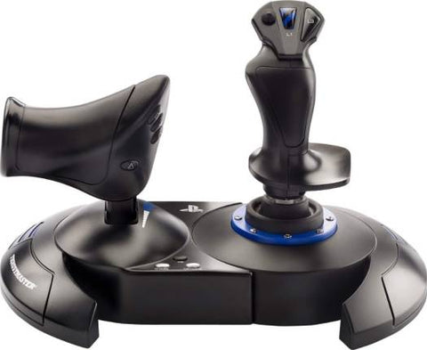 Thrustmaster T.Flight Hotas 4 Flight Stick for PS4 & PC, HOTAS with 12 Action Buttons & 5 Axes, Dual Rudder System, Detachable Throttle, Black | TM-JSTK-TFLGHT-HOTAS4