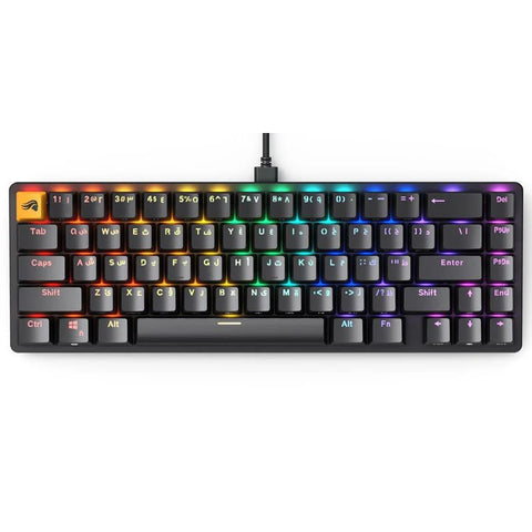 Glorious GMMK2 65% Pre-Built Keyboard-Black, Arabic