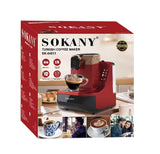 Sokany Semi-Automatic Turkish Coffee Maker with Slow Brewing, Self-Cleaning & 1L Capacity - 700W