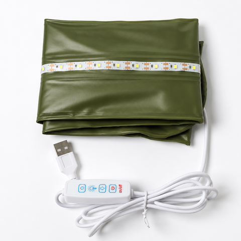 1200-Lumen Inflatable USB LED Camping Tent Light with Magnetic Mount – 65 cm