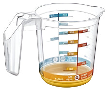 Plast Art Measuring Cup Damla 1.0Lt