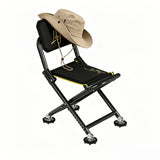 LingTe Adjustable Folding Fishing Chair with Padded Backrest & Carry Bag
