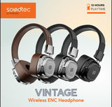 Porodo, Soundtec Vintage Wireless ENC Headphone