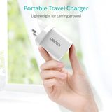 Choetech 18W USB-A Charge + AC Cable - Black