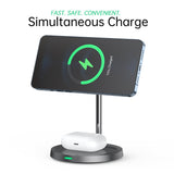 Choetech 2 in 1 Magleap Charger + 20W Charger - Grey & Silver
