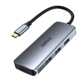 Choetech 7 in 1 USB C HUB - Silver