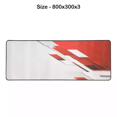 Gaming Mouse Pad - White/Red Shade