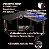 Gamvity Gaming Corner Modern L-Shaped Computer Desk (140/130×60×73cm) - Black
