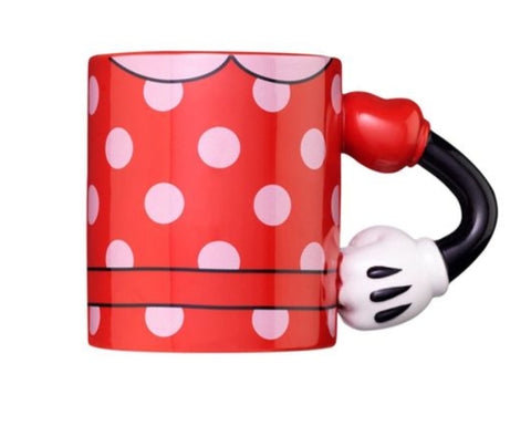 Disney Minnie Mouse Arm Sculpted 12 oz Mug
