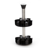 12-Piece 360° Revolving Spice Rack Set with 230ML Glass Jars