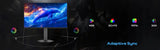 Sades BN-Dolphin SA-F01Q27, 27" QHD (2K) 2560x1440, 200Hz, IPS, Flat Gaming Monitor - Black
