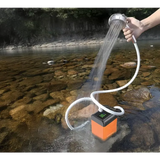 Porodo Portable Camping Shower Pump with 7800mAh Rechargeable Battery, Digital Temperature Display and Multi Spray Modes - Orange