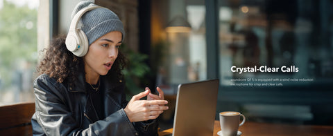 أنكر ساوندكور Q11i سماعات رأس لاسلكية فوق الأذن بلوتوث