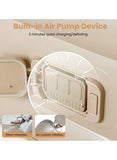 Inflatable Air Mattress with Rechargeable USB Pump, Air Coil Support & Pillow – 198 × 100 cm