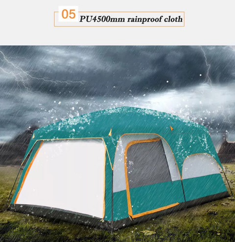 Foldable Family Camping Tent with Carry Bag – 8–10 Persons