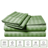 King Duvet Cover Set Green 220×240cm - 6pcs