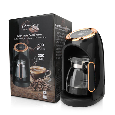 Emjoi Digital Glass Turkish Coffee Maker 300ml up to 4 Cups