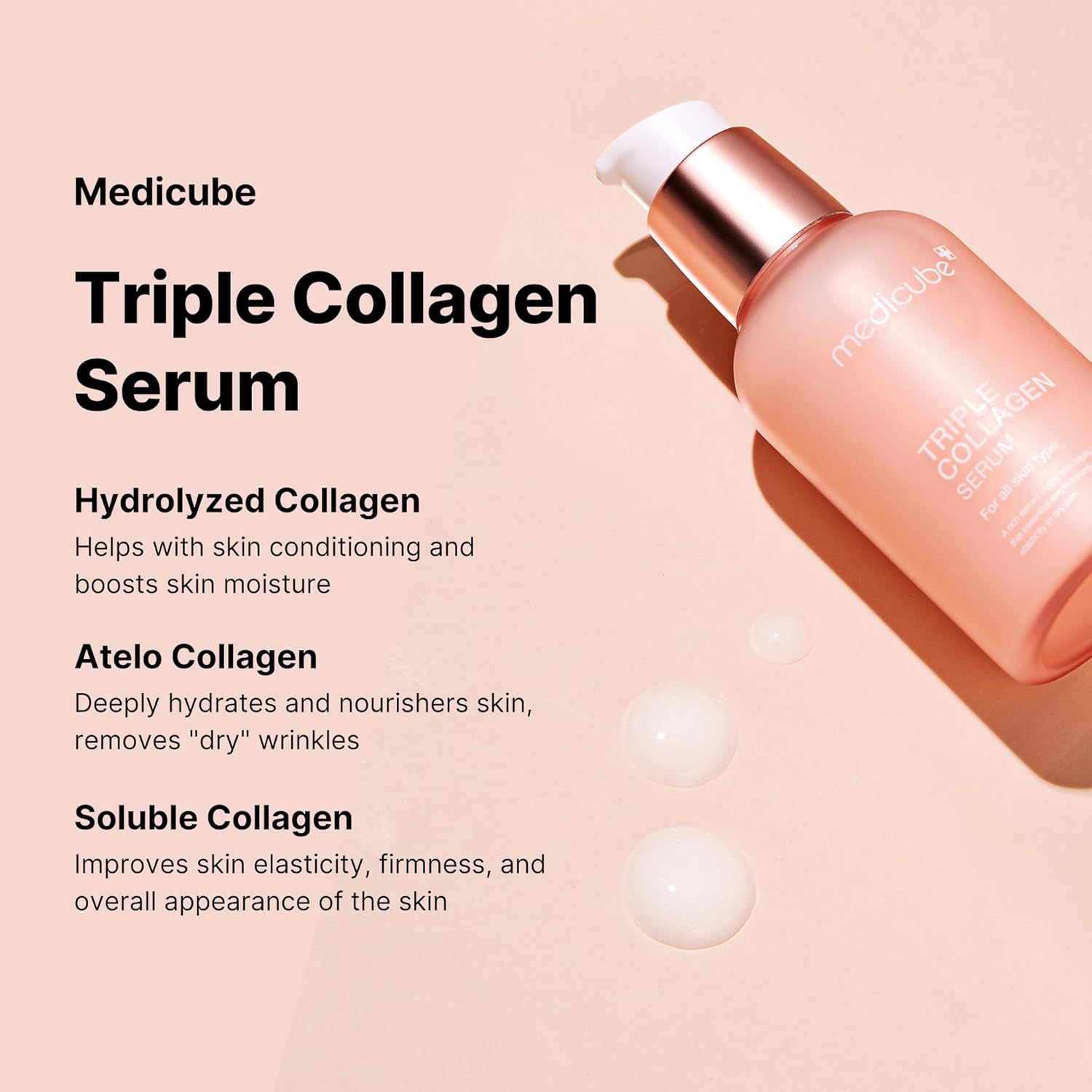 Medicube Triple Collagen Serum 1.85 fl.oz - Nourish dull skin with Triple Collagen Complex - A lightweight serum with Niacinamide and Hyaluronic Acid - Korean Skincare Medicube Triple Collagen Serum 1.85 fl.oz - Nourish dull skin with Triple Collagen Complex - A lightweight serum with Niacinamide and Hyaluronic Acid - Korean Skincare