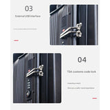 BEKE, ES06 Smart Electric LCD Display Suitcase