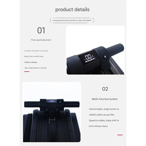 BEKE, ES06 Smart Electric LCD Display Suitcase