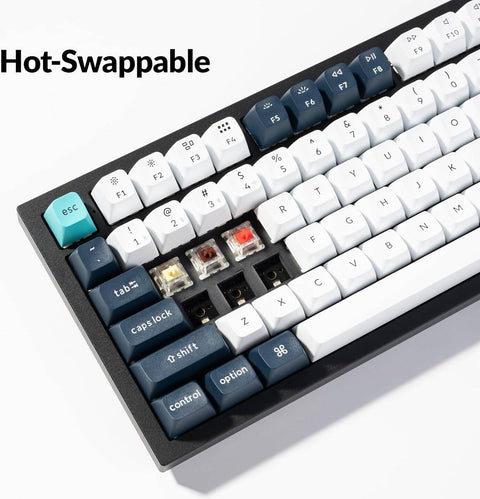 Keychron, Q6 Max QMK/VIA Wireless Custom Mechanical Keyboard - Carbon Black (English/Arabic Layout)