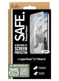 SAFE. by PanzerGlass Screen Protector iPhone '24 6.1" | 15 | Ultra-Wide Fit, Apple iPhone 16 | 15