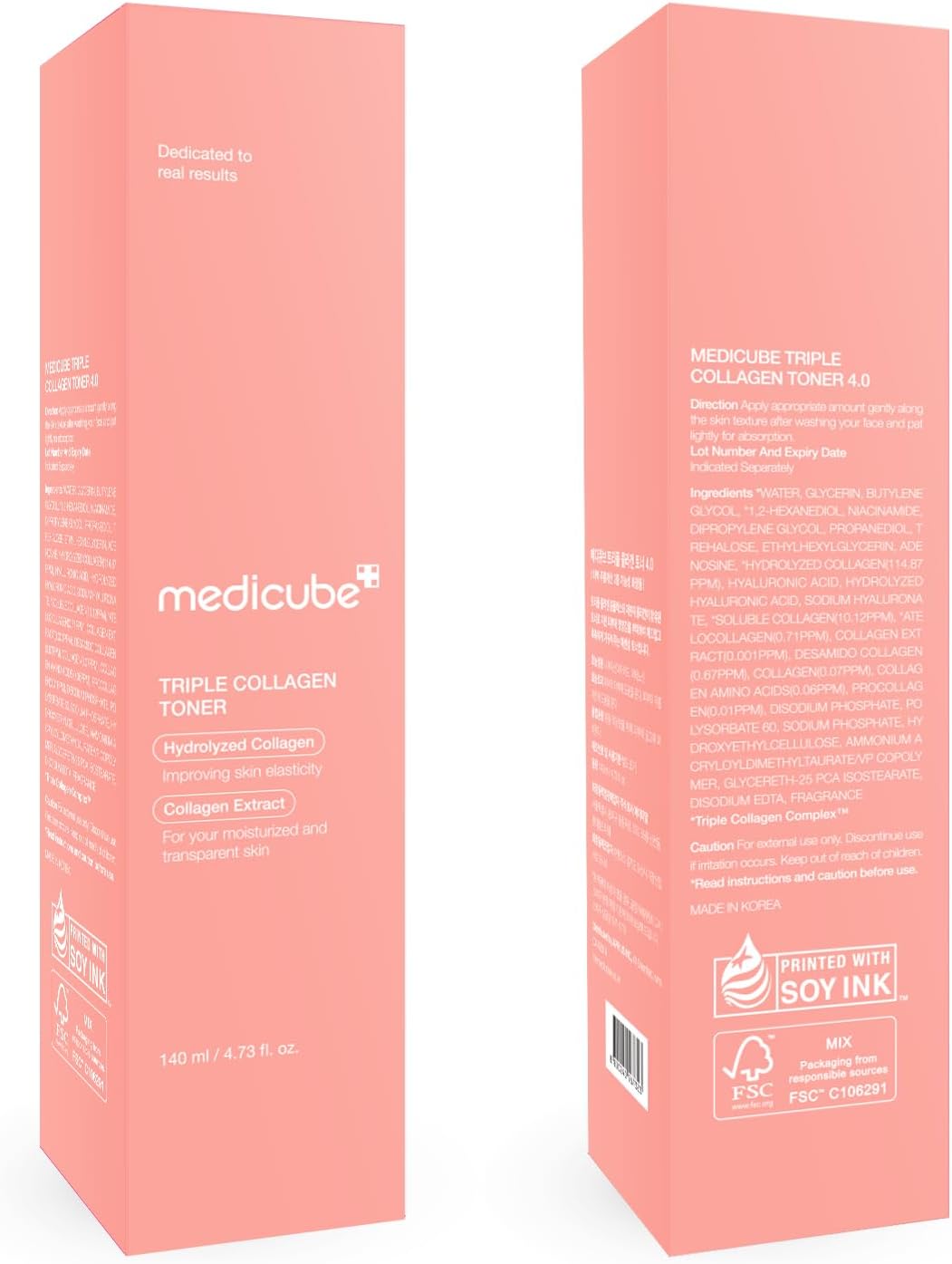 Medicube Triple Collagen Toner - Hydrolyzed, Atelo, & Soluble Collagen for Deep Hydration & Plump Skin - Fast-Absorbing Formula for All-Day Suppleness, Korean Skincare Medicube Triple Collagen Toner - Hydrolyzed, Atelo, & Soluble Collagen for Deep Hydration & Plump Skin - Fast-Absorbing Formula for All-Day Suppleness, Korean Skincare