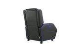 Gamax Gaming Sofa XL Black & Blue Recliner (Assembly not included)