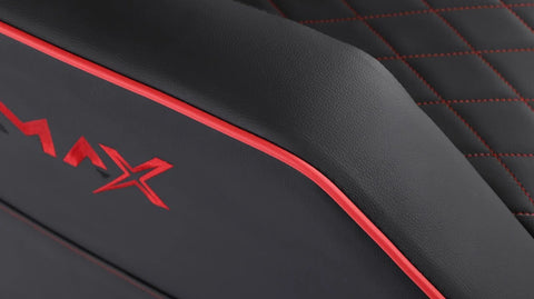 Gamax Gaming Sofa XL Black & Red Recliner (Assembly not included)