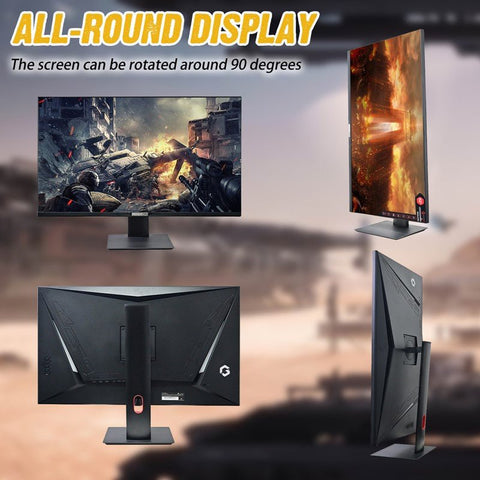 GAMEON 32inch UHD, 144Hz 1ms (3840x2160) 4K Flat IPS 90W, HDMI 2.1 Gaming Monitor With (USB Type-C) G-Sync & FreeSync (Support PS5) - Black