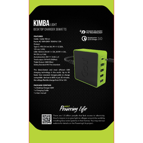 Goui KIMBA Lite Charger 5 ports - 36W