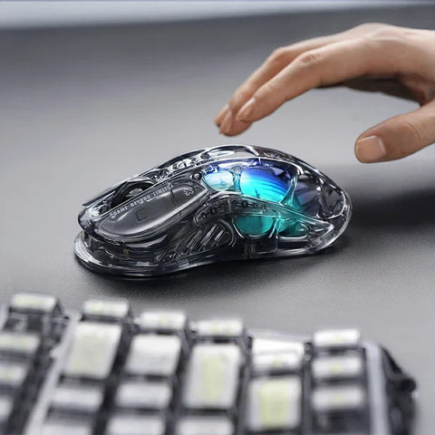 GravaStar Mercury M2 Wireless Gaming Mouse - Transparent Black