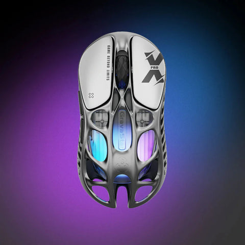 GravaStar Mercury X Pro Wireless Gaming Mouse - Interstellar Silver