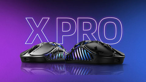 GravaStar Mercury X Pro Wireless Gaming Mouse - Interstellar Silver