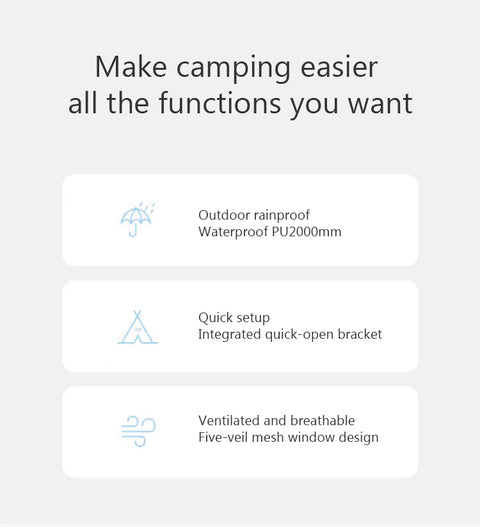 Chanodug Quick-Open Waterproof Camping Tent for 6–8 Persons – 4 × 2.8 m