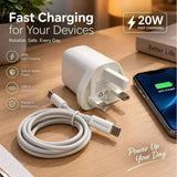 HONOR Select Power Adapter (20W GaN) PD With C-C Cable 1M - White