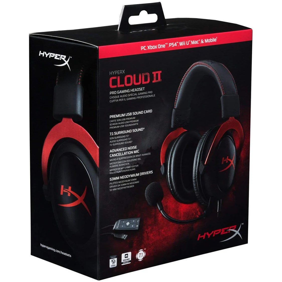 HyperX Cloud II Pro Gaming Headset 1.0 kg HyperX Cloud II Pro Gaming Headset 1.0 kg