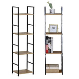 Modern Metal and Wood Storage Organizer Shelf
