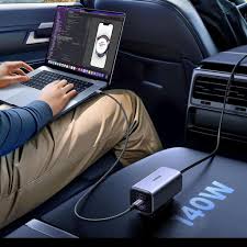 UGREEN EC706, 150W 4-Port GaN Fast Car Charger - Black